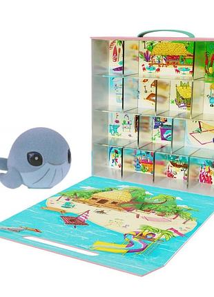 Игровой коллекционный набор тропический остров flockies flo0415 домик, эксклюзивная фигурка