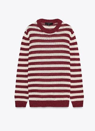 Смугастий светр zara 9