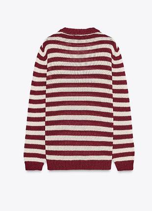 Смугастий светр zara 10