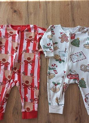 Next baby 100% хлопковые человечки 9-12 месяцев 80-рост