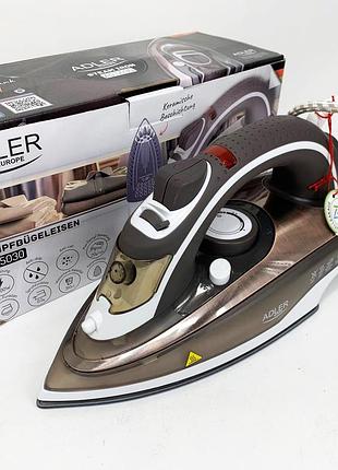 Паровой утюг adler ad 5030 3000вт с керамической подошвой