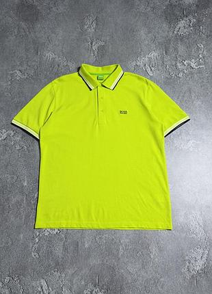 Яскраве поло hugo boss розмір xl оригінал стан ідеал чоловіче неонове