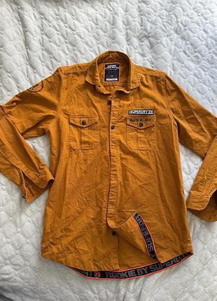 Чоловіча мілітарі куртка-сорочка superdry rookie edition (overshirt) — розмір m-л