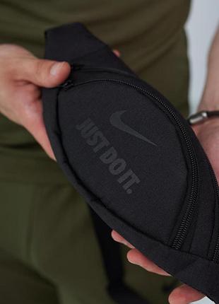 Бананка nike /just do it черная (маленькая) #