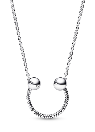 Серебряный колье u-образной формы
