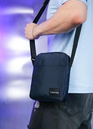 Барсетка calvin klein 1000d синя var2 #