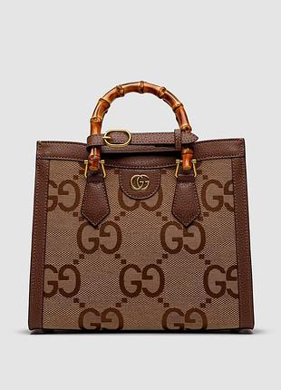 💎 gucci diana jumbo gg medium tote bag beige gold