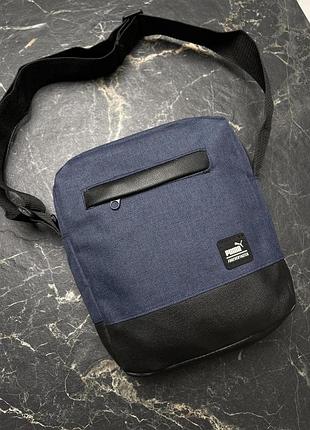 Барсетка puma "unique" синя #