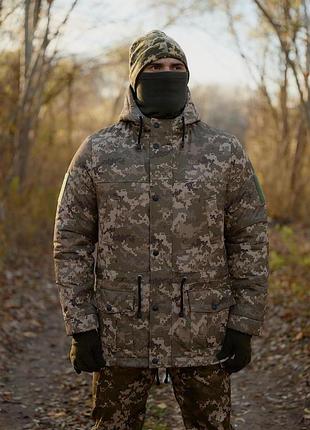 Парка зимня чоловіча тепла піксель