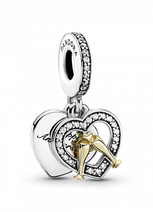Серебряный шарм пандора "счастливая годовщина" 799322c01