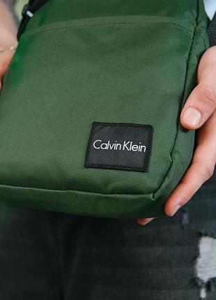 Барсетка calvin klein 1000d зелена # 4