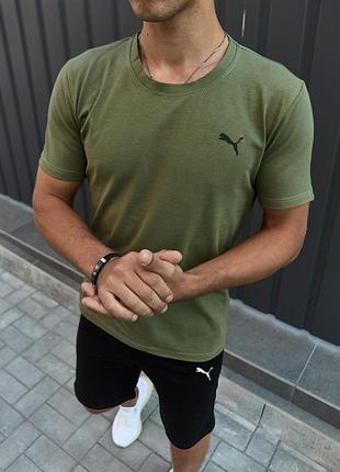 Футболка puma хаки