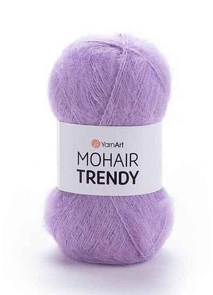 Пряжа mohair trendy сиреневый 50% мохер 50% акрил 220м 100г 5шт/уп 138 тм yarnart