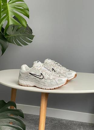 Кроссовки nike p-6000'summit white light bone' 2