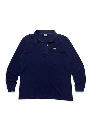 Чоловіче вінтажне поло lacoste long sleeve classic navy l