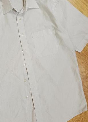 Сорочка теніска чоловіча з коротким рукавом офіс l xl