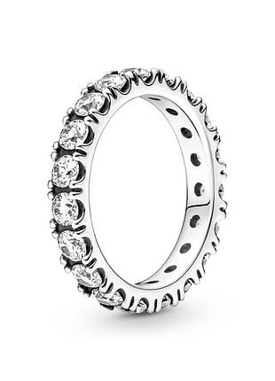 Кольцо pandora "блестящая строка" 190050c01 56