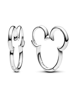 Серебряные серьги pandora "микки маус" 293528c00