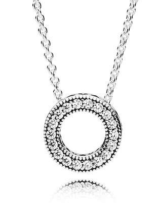 Серебряное колье 397436cz