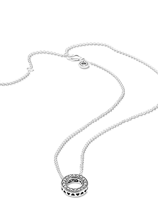 Серебряное колье 397436cz 3
