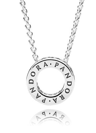 Серебряное колье 397436cz 4
