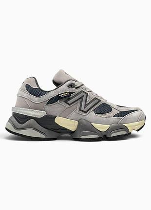 Термо кроссовки new balance 9060 cordura gore-tex grey thermo