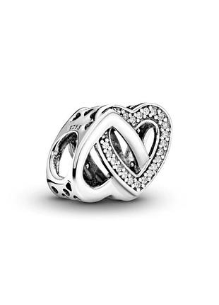 Шарм pandora "соединенные сердца" 791880cz