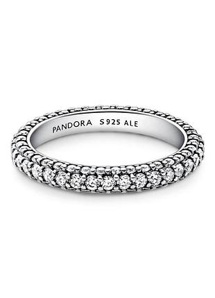 Кольцо pandora "ряд паве" 192627c01 3