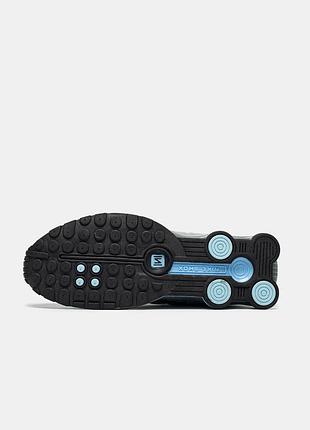 Shox r4 silver blue 4