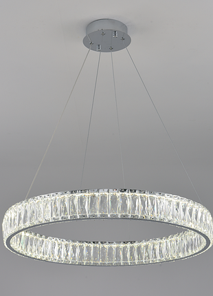 Светильник led подвесной luminaria grace 90w r600 chrome с пультом