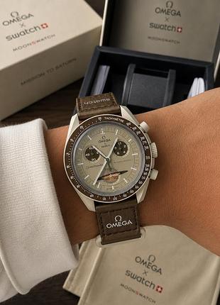 Наручные мужские часы omega x swatch mission to saturn