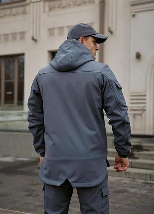 Куртка чоловіча soft shell intruder сіра 2