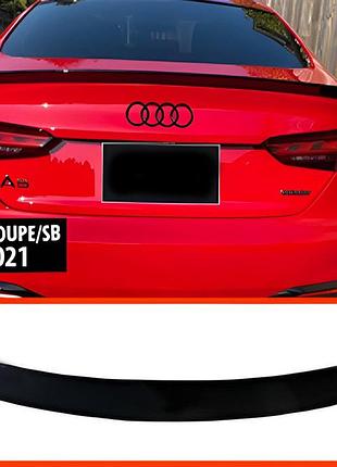 Спойлер dpt v-2 (2016-2021, coupe/sedan, черный глянец) для ауди a5