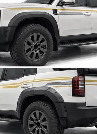Комплект розширювачів арок (12 шт) для toyota land cruiser prado 250 2023- рр
