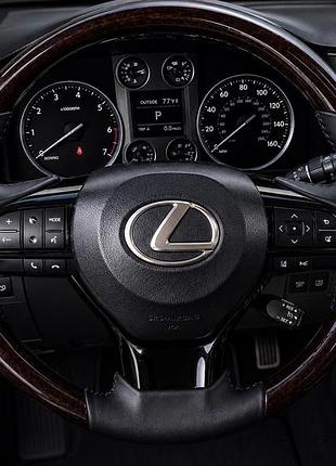 Руль в сборе (с подогревом, под дерево) для lexus gx460 2009-2023 гг