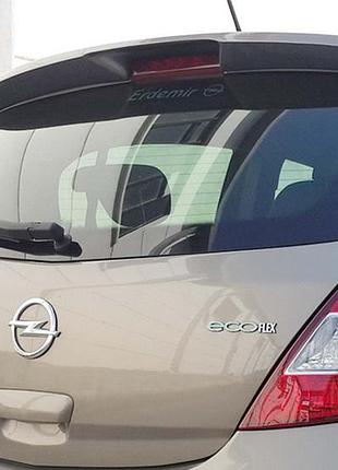 Спойлер dpt (черный глянец) для opel corsa d 2007-2014 гг