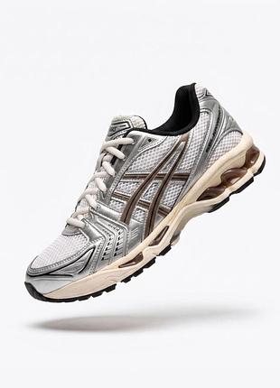 Кроссовки мужские asics gel-nyc white , спортивные кроссовки из сетки и нейлона 44