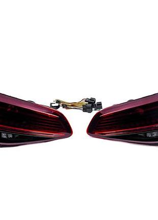 Задние led фонари (2017-2026, комплект 2 шт.) для volkswagen golf 7/e-golf