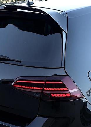 Спойлер dpt v-2 (для gti / r hb, черный глянец) для volkswagen golf 7/e-golf 2012-2020 гг
