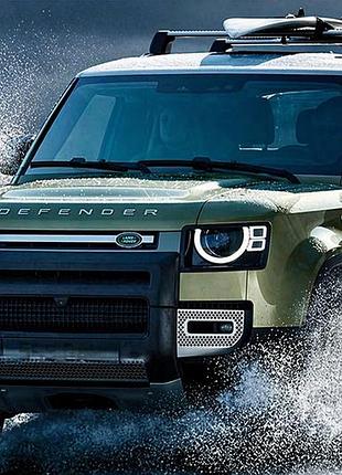Багажник (поперечины) на интегрированные рейлинги oem (2 шт.) черный для land rover defender 2019- гг
