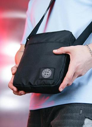 Барсетка stone island 1000d чорна 3