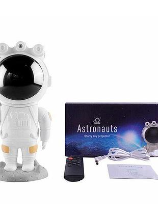 Лазерный ночник-проектор звездного неба в форме астронавта (astronaut starry sky projector)