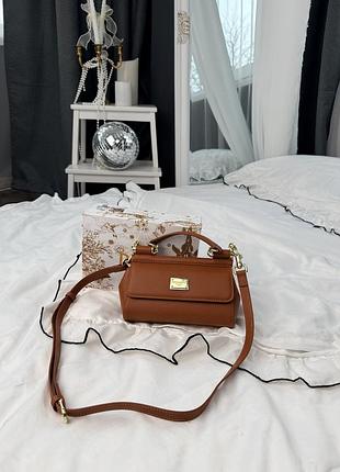 Dolce & gabbana mini sicily camel bag
