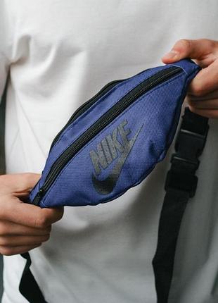 Бананка nike синя, чорне лого (арка) # 6