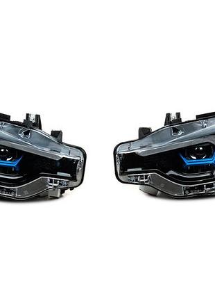 Передние фары в стиле g20 (с галогена на led, 2 шт.) для bmw 3 серия f30/f31 2012-2019 гг