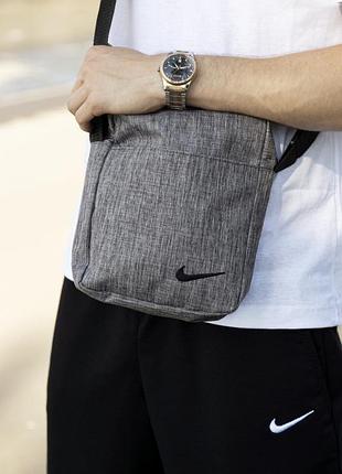 Борсетка nike серый меланж # 2