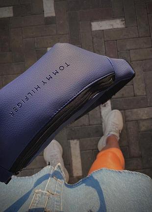 Бананка tommy hilfiger синя змійка пластикова #