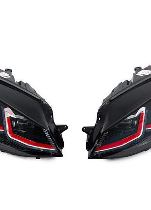 Передние фары red fullled (2012-2017, 2 шт) для volkswagen golf 7/e-golf