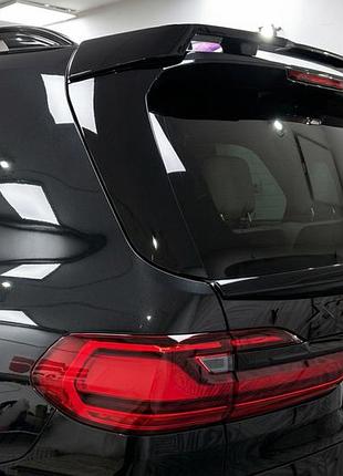 Нижний спойлер v1 (черный глянец) для bmw x7 g07 2019- гг