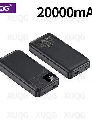 Повербанк xuqg 20000 mah з led-дисплеєм та швидкою зарядкою x06